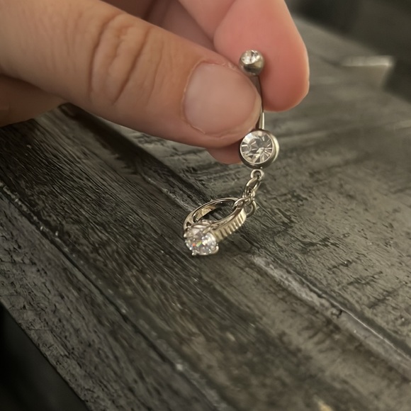 Promise ring belly button ring - Picture 2 of 4